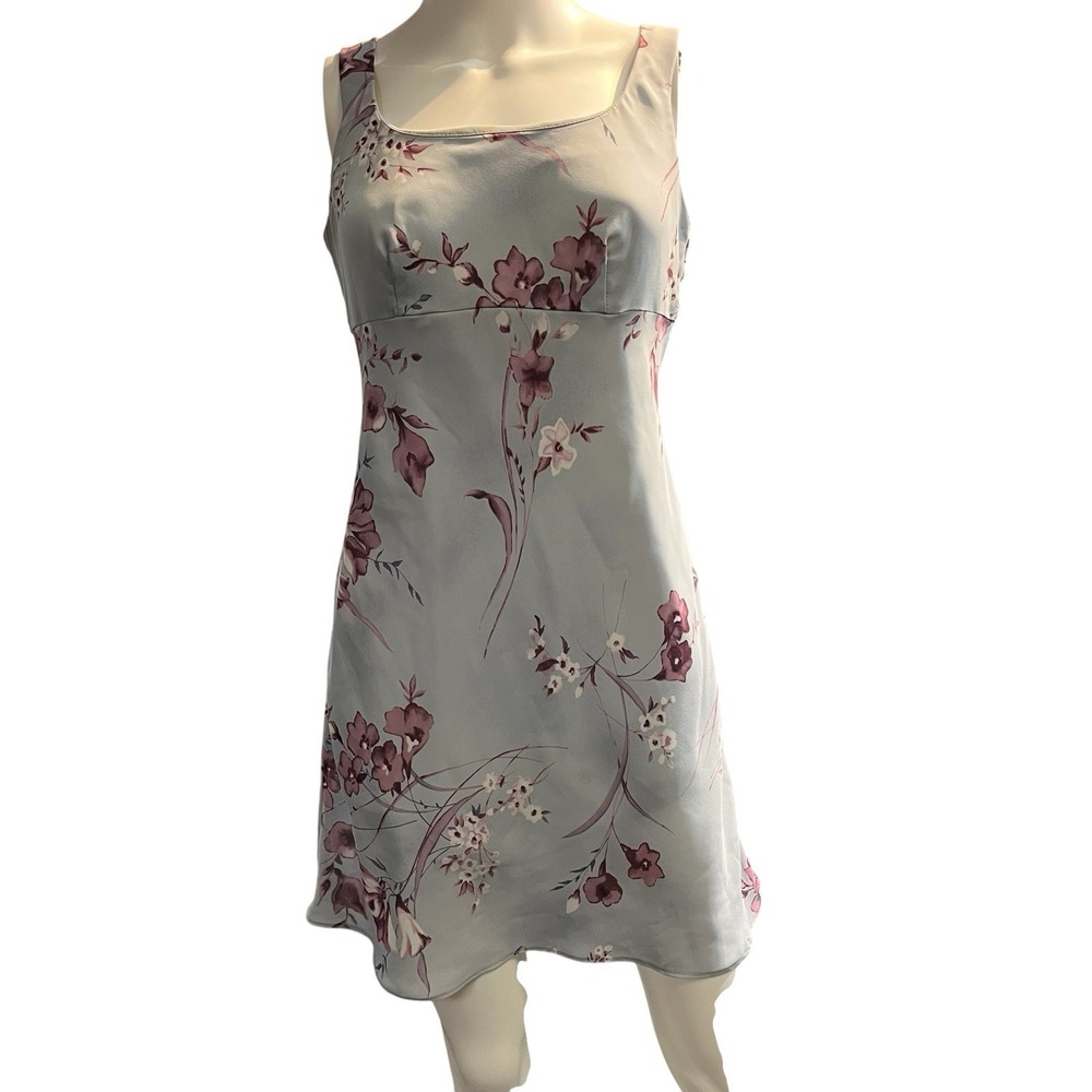 Vintage All That Jazz Y2K Dress Blue Floral Babydoll Mini Hoco Event Fairy